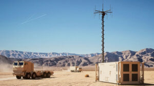 El radar pasivo Hensoldt Twinsvis puede instalarse tanto en un contenedor como en un vehículo.