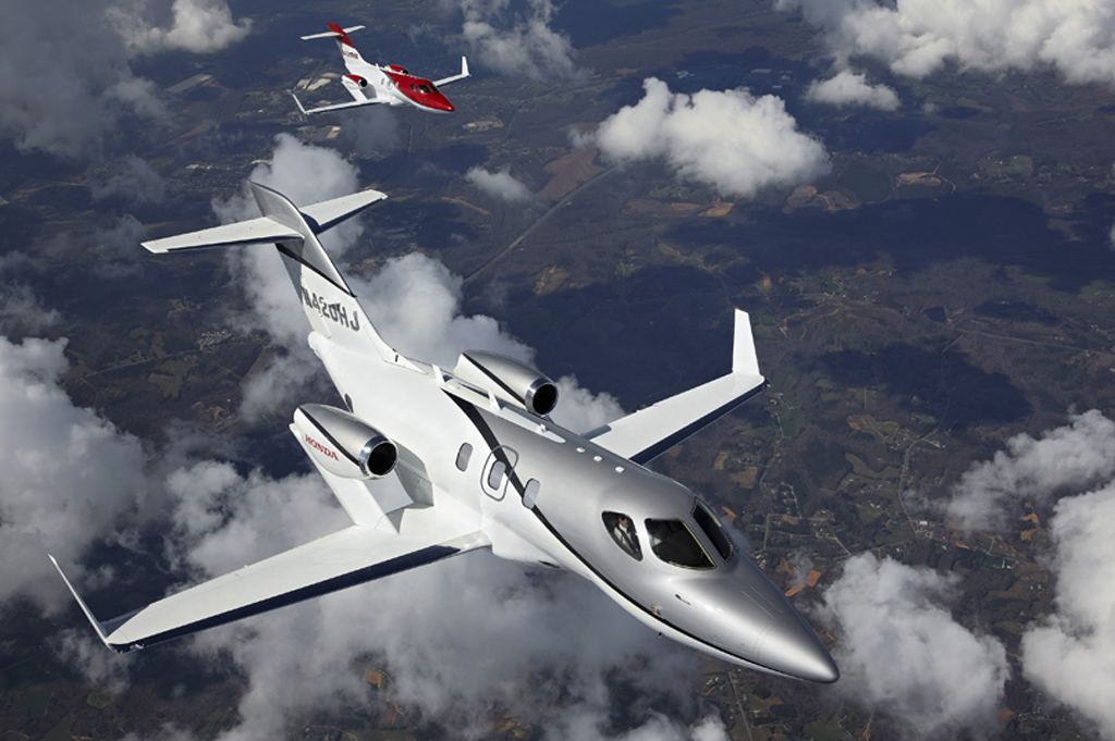 HondaJet ha usado cinco aviones para los vuelos de prueba y certificación.