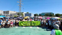 Trabajadores de Airbus España durante la huelga.