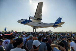 Trabajadores de Airbus en Sevilla durante la huelga.
