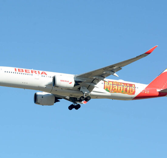Airbus A350 de Iberia con el que en el verano de 2026 volará 23 veces a la semana entre Madrid y Buenos Aires.
