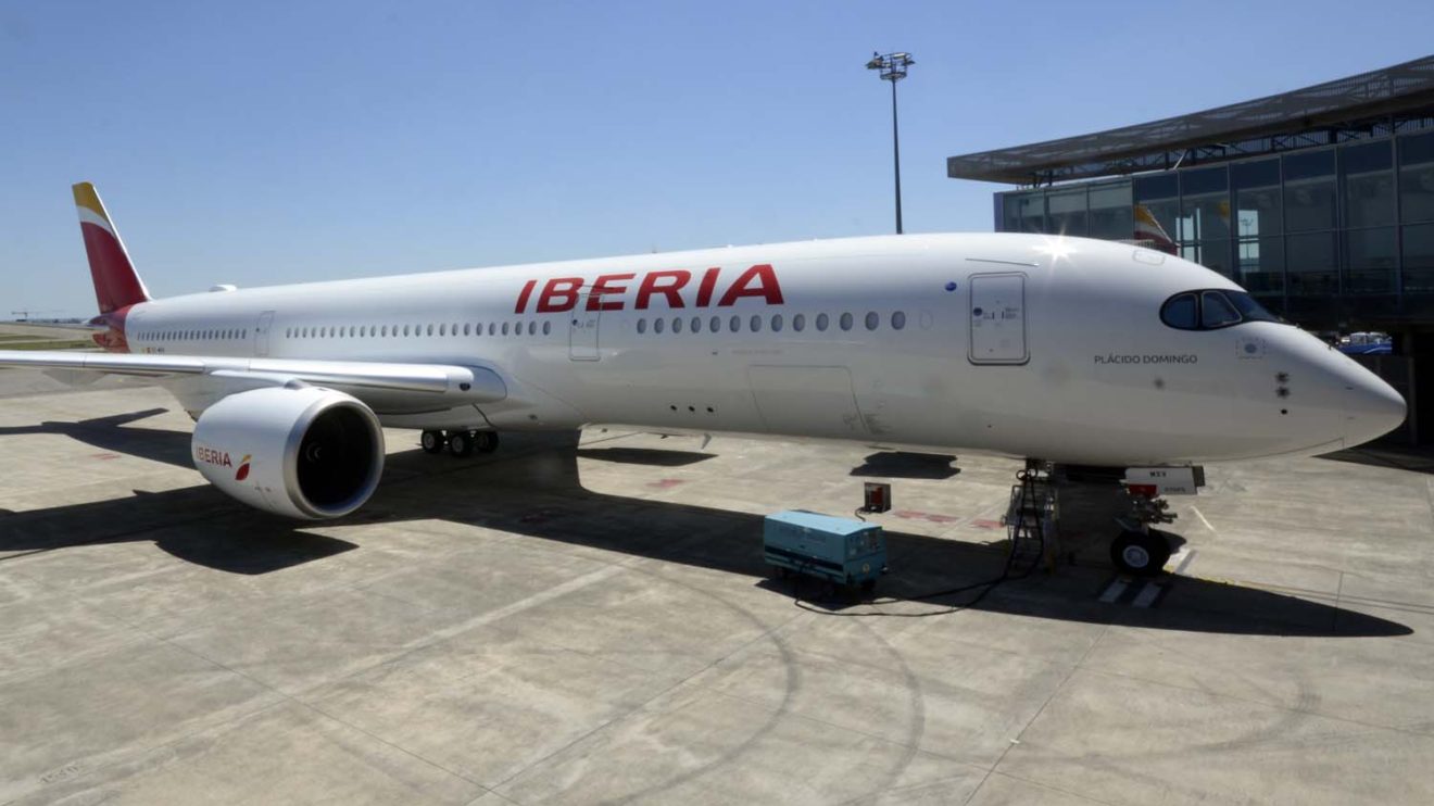 El primer Airbus A350 de Iberia realizó cuatro vuelos de prueba antes de su entrega.