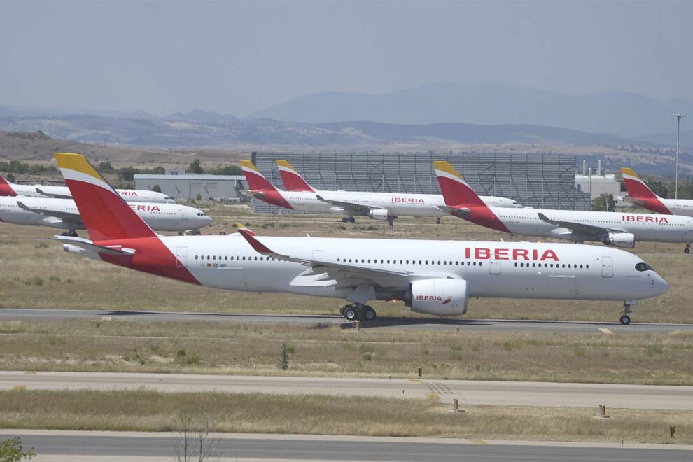 EC-NIS, el avión elegido por Iberia para llevar a seleción española de fútbol.