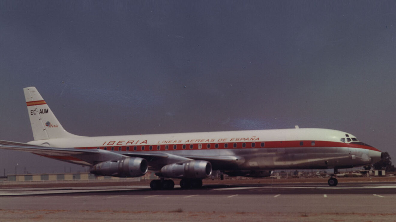 El DC-8-52 fue el primer reactor de Iberia.