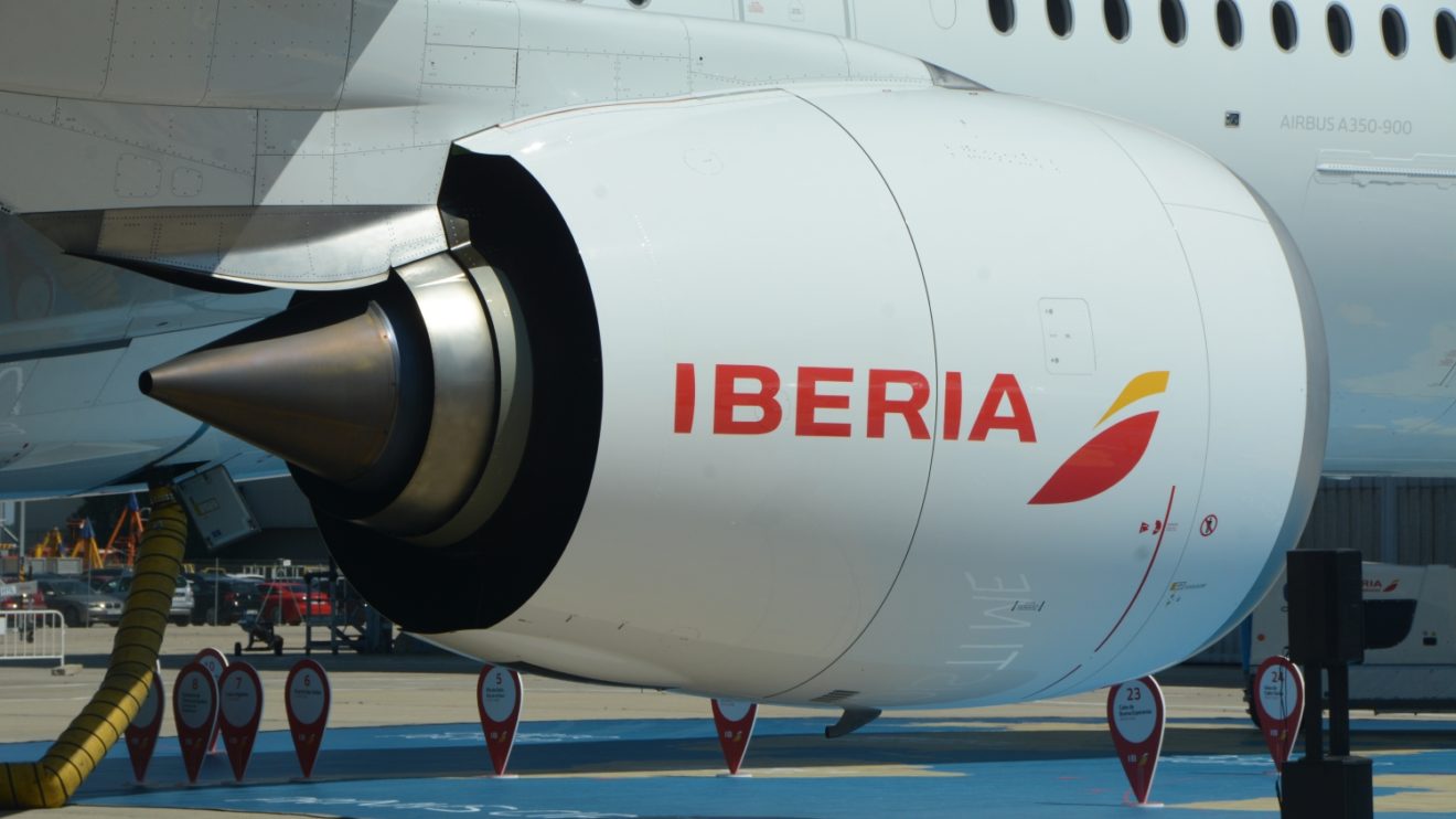 Motor Rolls-Royce Trent XWB del A350 de Iberia.