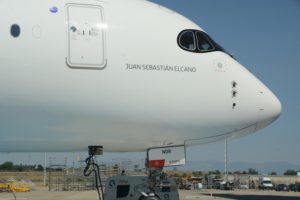 Iberia ya cuenta con cinco Airbus A350 tras la llegada del el Juan Sebastián Elcano.