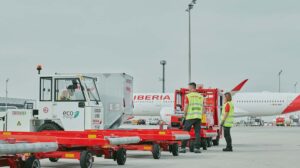 La división de handling de Iberia recibe una ayuda para electrificar sus vehículos.