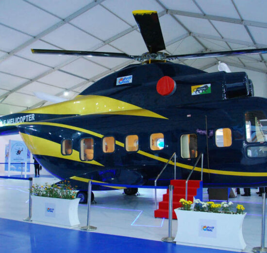 Modelo escala real del Indian Multi-Role Helicopter.