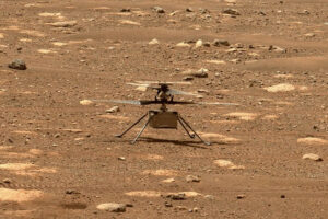 Ingenuity, el primer helicóptero en volar en Marte.