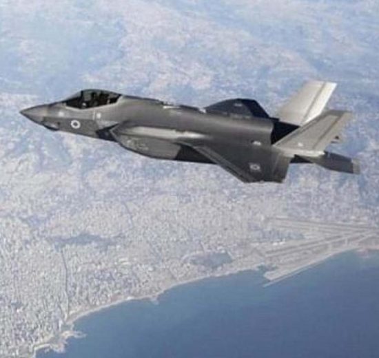 Israel fue el primer país en usar en combate el F-35. Este fue fotografiado sobre Beirut en 2018.