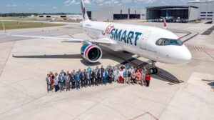 Entrega a Jetsmart del Airbus A320neo producido en Mobile.