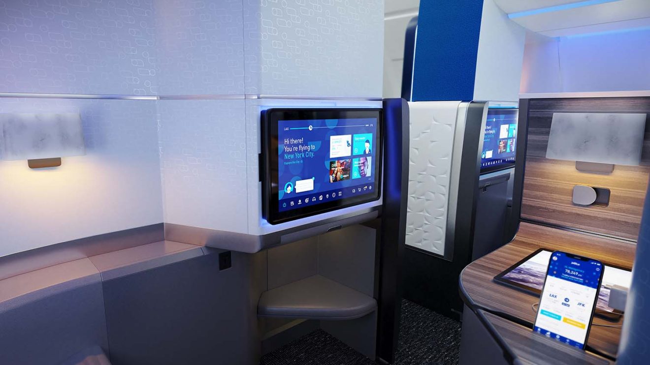 Según JetBlue su cabina Mint Studio ofrece la mayor superficie por pasajero de cualquier aerolínea de EE.UU.