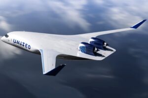 JetZero Z4 con colores de United.