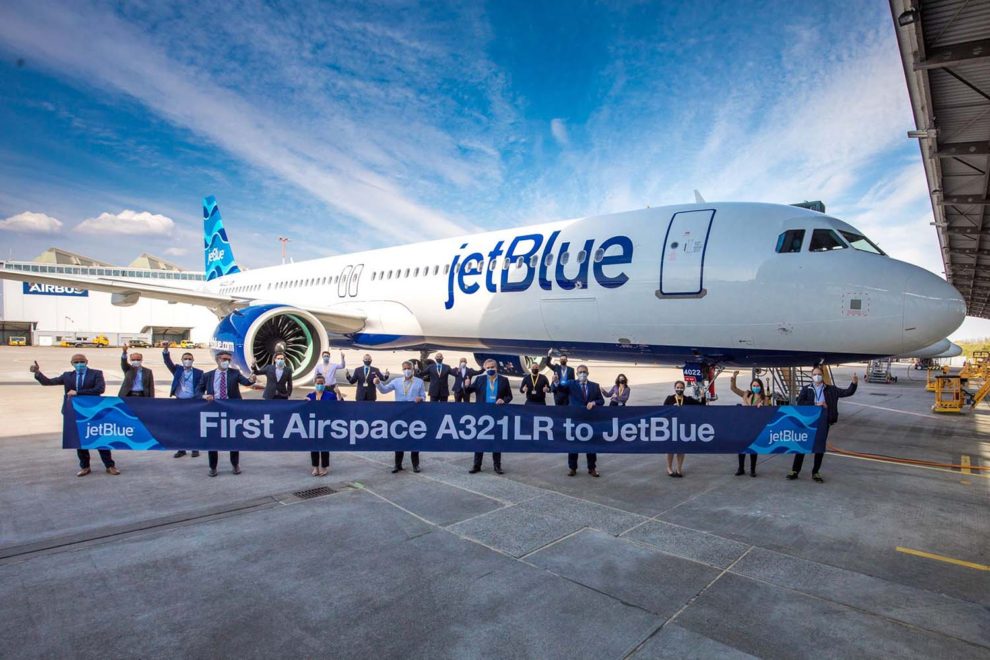 Entre las entregas de Airbus en abril estuvo este A321LR a Jetblue, el primero con cabina Airspace.Entre las entregas de Airbus en abril estuvo este A321LR a Jetblue, el primero con cabina Airspace.