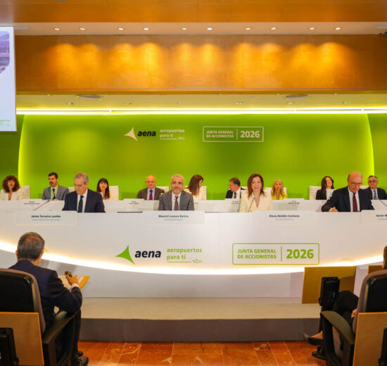 Reunión de la junta de accionistas de Aena.