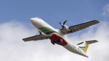 El ATR 72 de Kepplair Evolution en uno de sus vuelos previos a entrar a modificación.