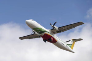 El ATR 72 de Kepplair Evolution en uno de sus vuelos previos a entrar a modificación.