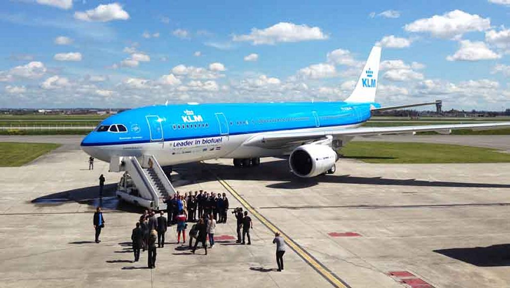 KLM realiza el vuelo más largo de un Airbus usando biocombustible.