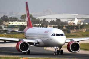 LLegada a Malta del primer vuelo de KM Malta Airlines. Foto: Mario Caruana / MAviO News
