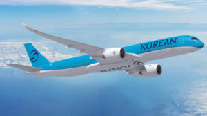 Airbus A350F con colors de Korean Air.