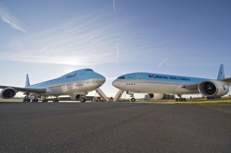 Boeing 747-8F y Boeing 777F de Korean Air