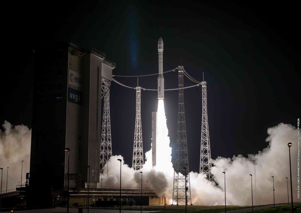 Lanzamiento del satélite espía marroquí Mohammed VI-B el 20 de noviembre de 2018.