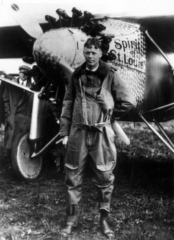 Lindbergh con el Spirit of Saint Louis