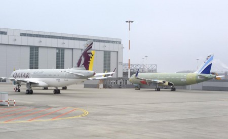 Airbus A320neo de Qatar Airways e IndiGo a la espera de sus motores PW1100G y poder ser entregados.