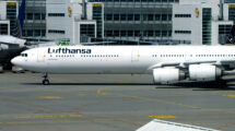 Airbus A340-600 de Lufthansa en Munich.