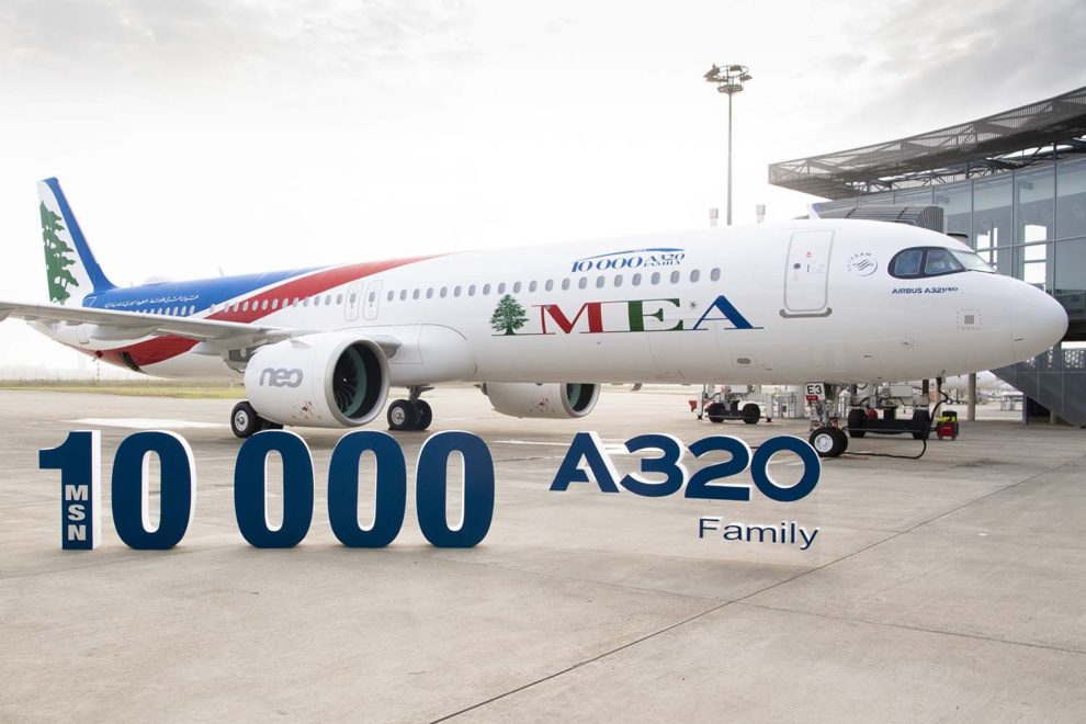 Ceremonia de entrega del A321neo con número de serie 10.000 en Toulouse.