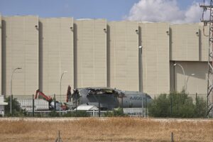 El A400M msn003 desguazado en Sevilla fotografiado por @Rosenkevalier.