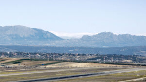 Cabecera 36L de la pista 18R-36L del aeropuerto de Madrid-Barajas.