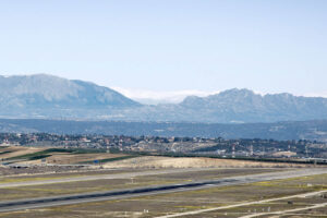Cabecera 36L de la pista 18R-36L del aeropuerto de Madrid-Barajas.