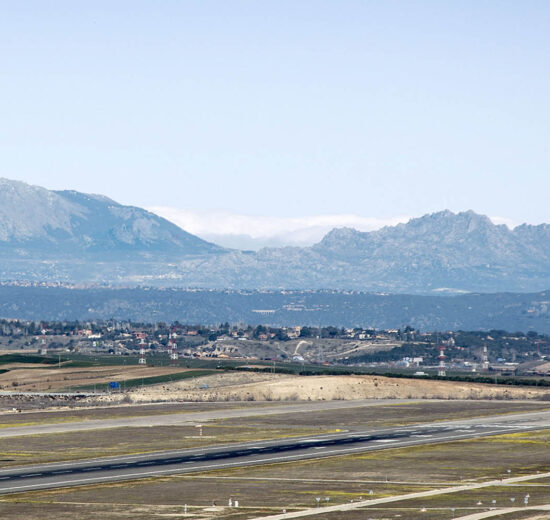 Cabecera 36L de la pista 18R-36L del aeropuerto de Madrid-Barajas.