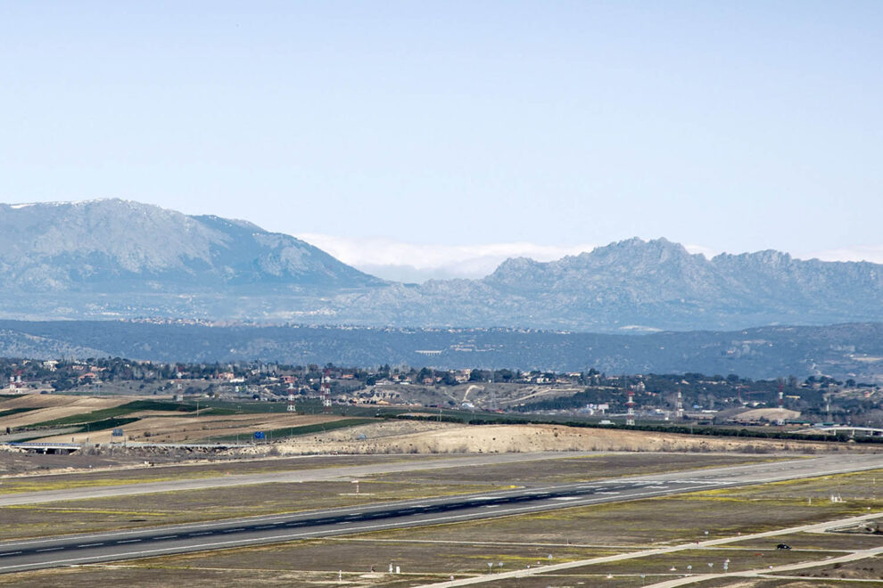 Cabecera 36L de la pista 18R-36L del aeropuerto de Madrid-Barajas.