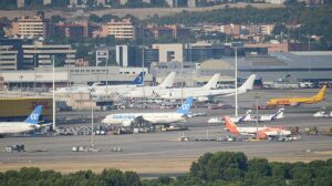 Aeropuerto de Madrid-Barajas.