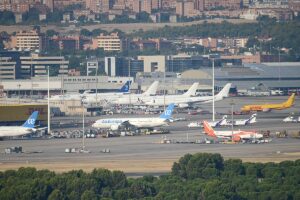 Aeropuerto de Madrid-Barajas.