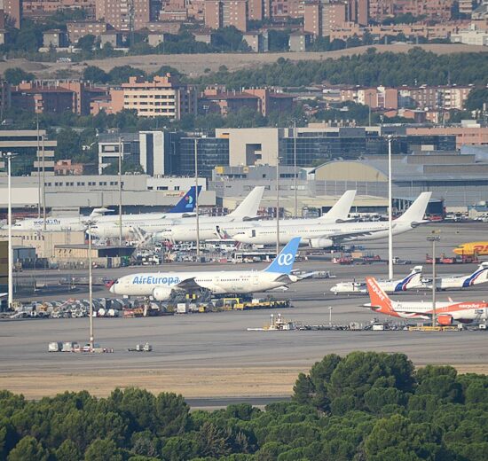 Aeropuerto de Madrid-Barajas.