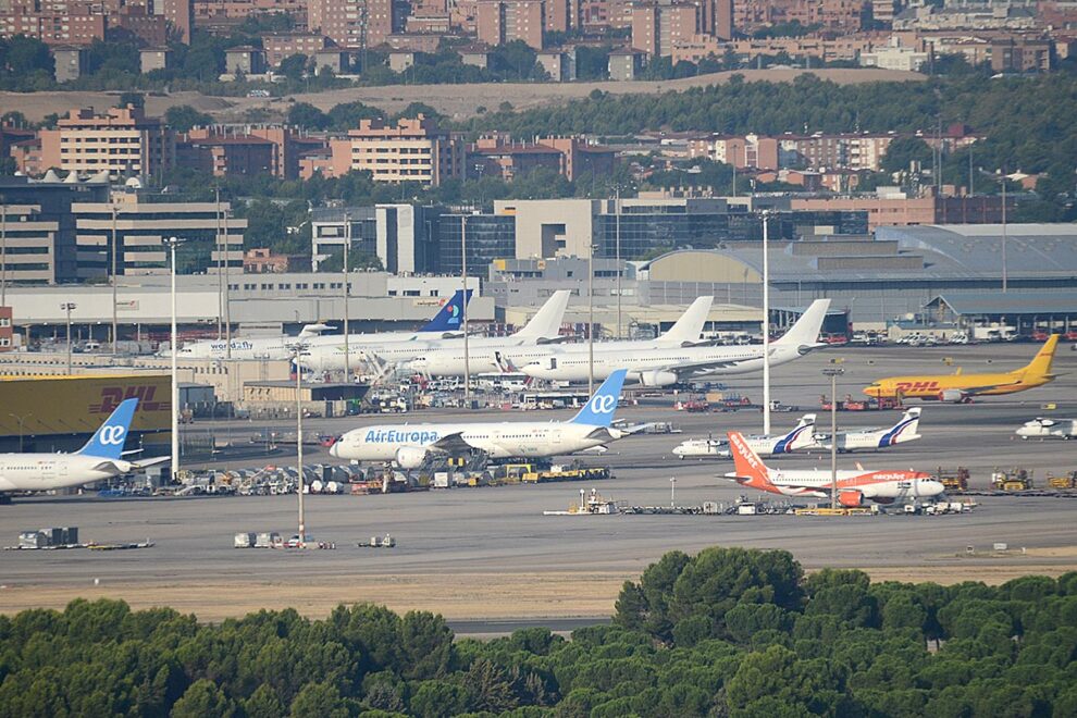 Aeropuerto de Madrid-Barajas.