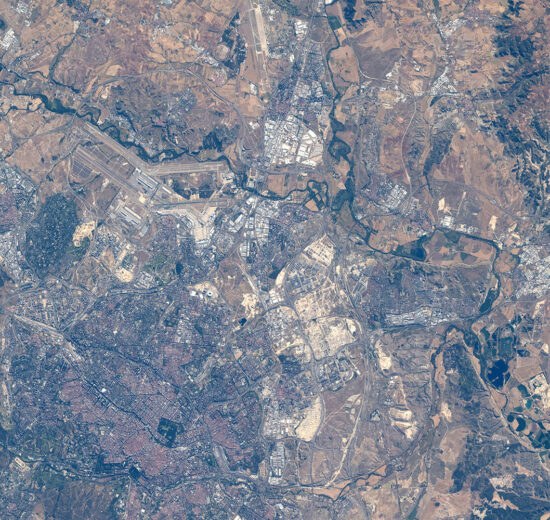 Madrid visto desde la ISS.