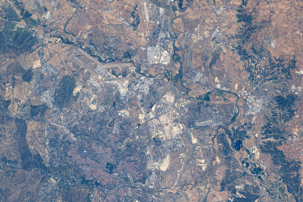 Madrid visto desde la ISS.