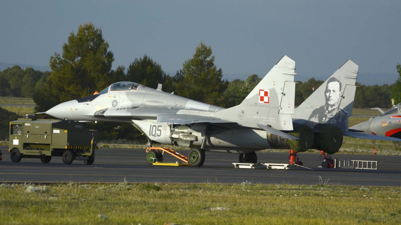Los MiG-29 polacos suelen intervenir en los cursos TLP como agresores.