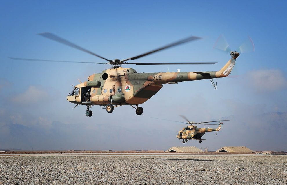 Mi-17 de la Fuerza Aérea de Afganistán.