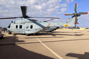 El segundo de los NH90 de la Armada en Albacete.
