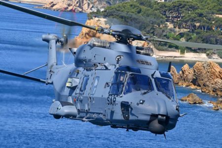 Los NH90 del Ejército del Aire son montados en Francia y equipados en España antes de su entrega.