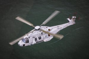 NH90 Sea Tiger durante sus pruebas de certificación.