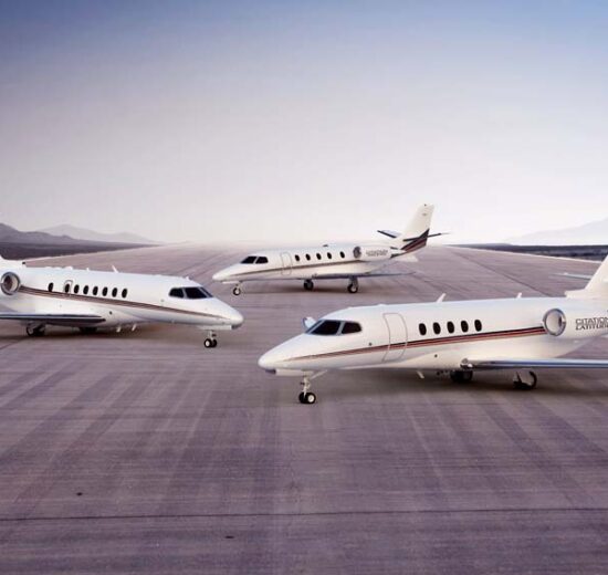 Cessna Citation Ascend, Longuitude y Latitude, ,los tres modelos seleccionados por Netjets.