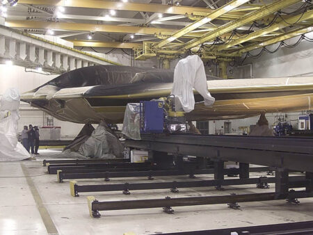 Northrop Grumman B-21 en la cadena montaje.