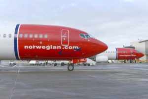 Aviones Boeing 737-800 de Norwegian.