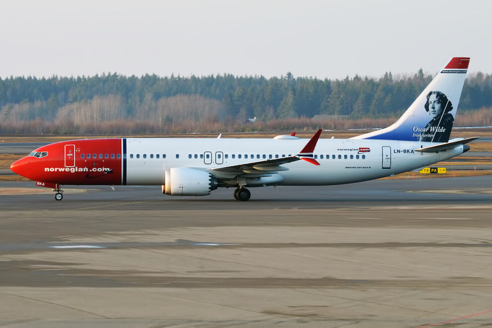 Uno de los Boeing 737 MAX que Norwegian operó hasta 2020.
